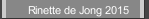 Rinette de Jong 2015